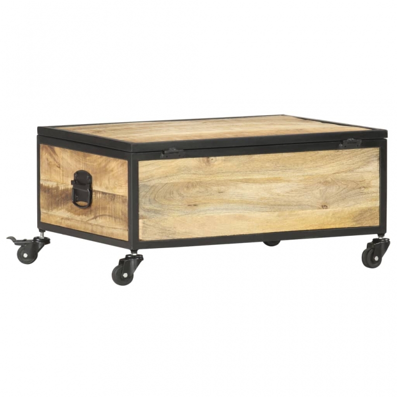 Couchtisch 70x50x33 cm Massivholz Mango