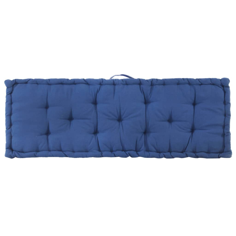 Palettenkissen Baumwolle 120×40×7 cm Hellblau