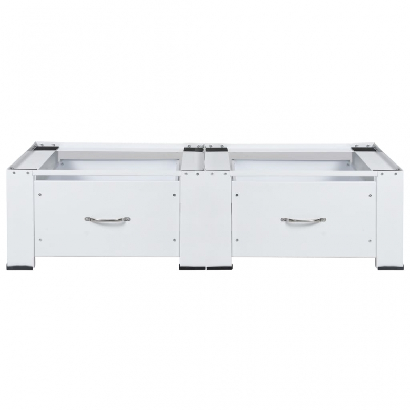 Doppel-Untergestell für Waschmaschine und Trockner Weiß