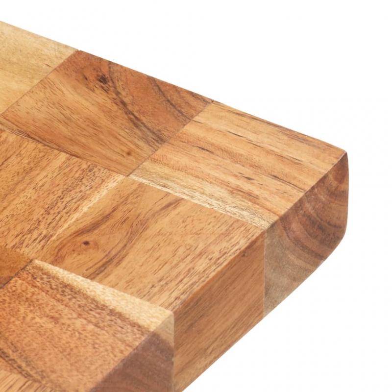 Hackblock 40×30×3,8 cm Akazie Massivholz