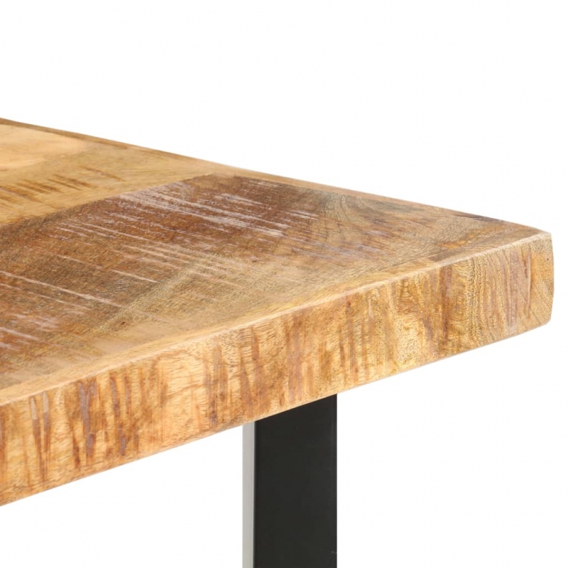 Bartisch 120x58x107 cm Raues Mangoholz