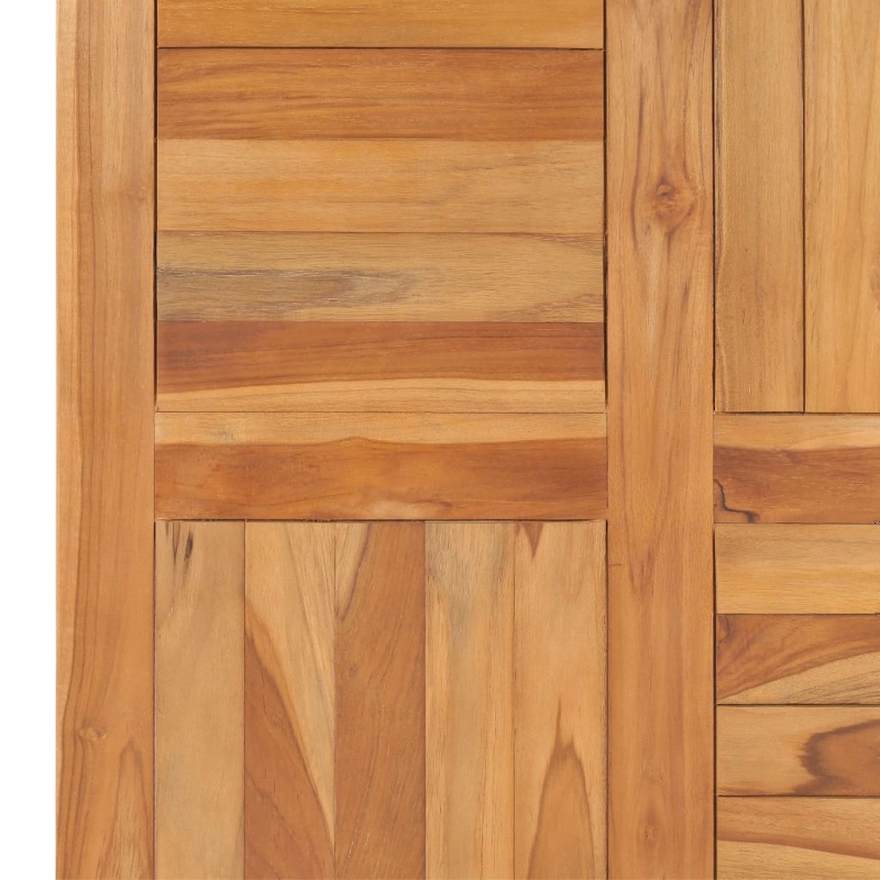 Tischplatte Massivholz Teak 70×70×2,5 cm