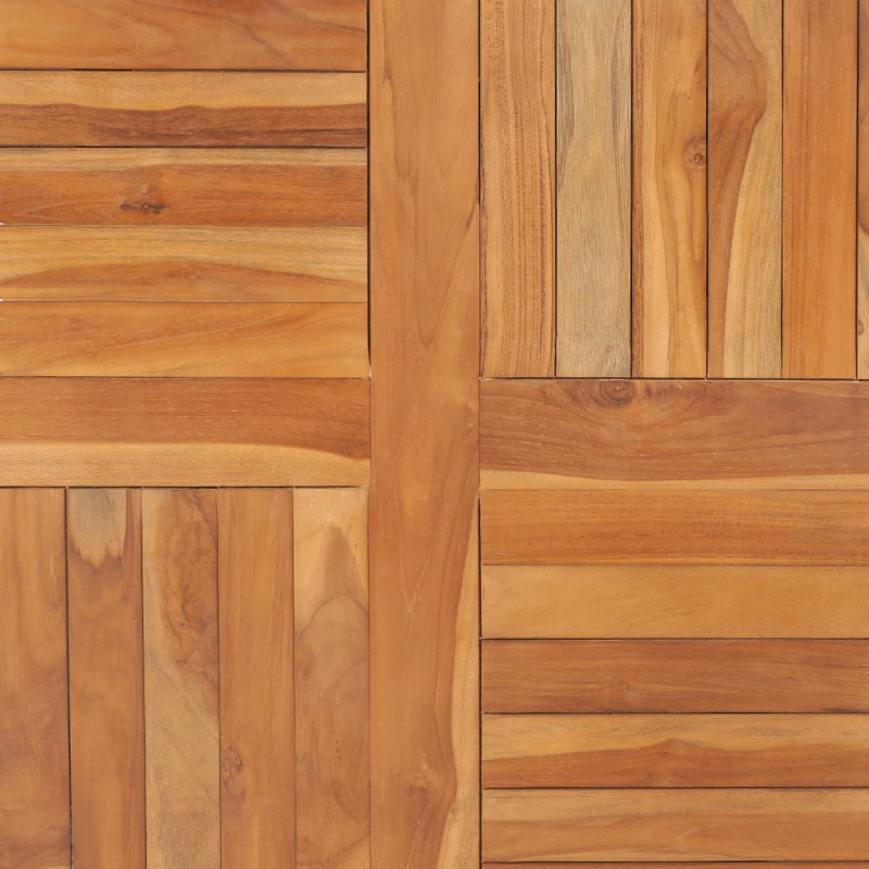 Tischplatte Massivholz Teak Quadratisch 90×90×2,5 cm