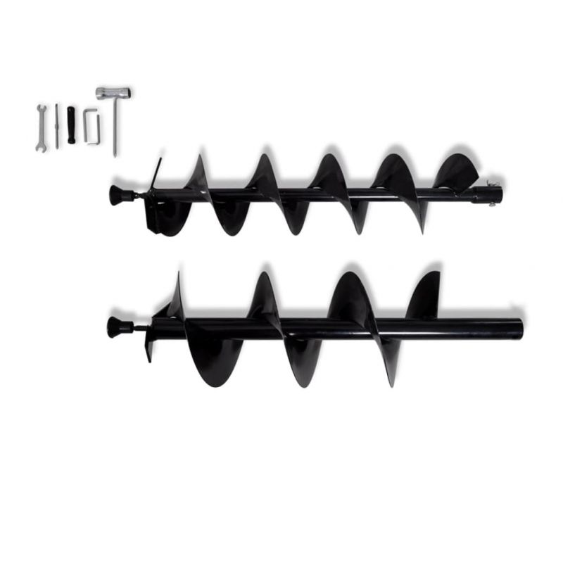 Erdbohrer-Set Stahl