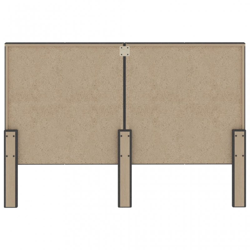 Kopfteil Getuftet Dunkelgrau Stoff 160 x 200 cm