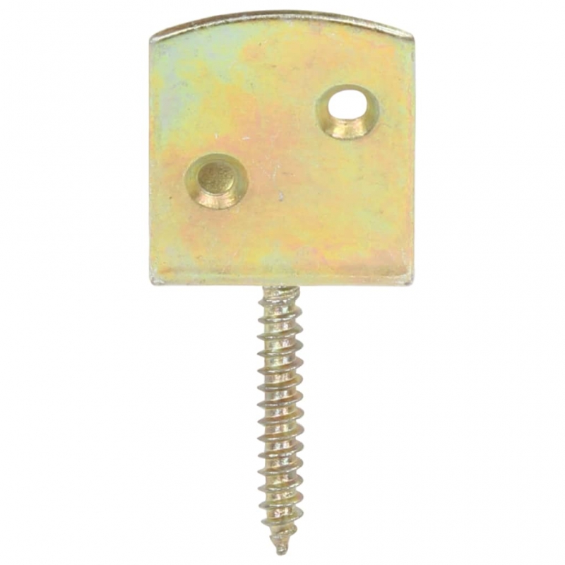 Flechtzaunhalter 24 Stk. L-Form Verzinktes Metall