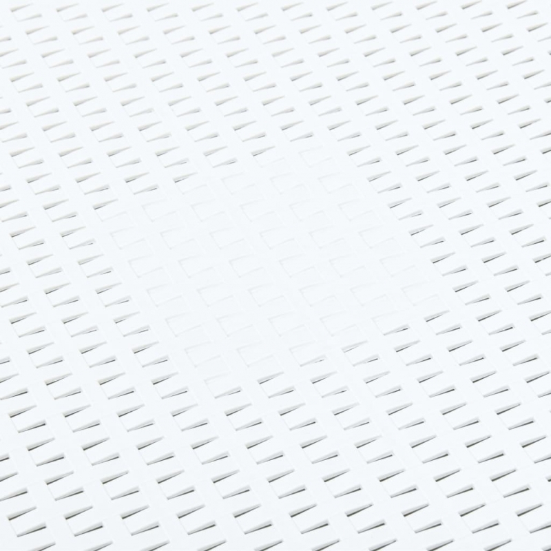 Beistelltisch Weiß 54×54×36,5 cm Kunststoff