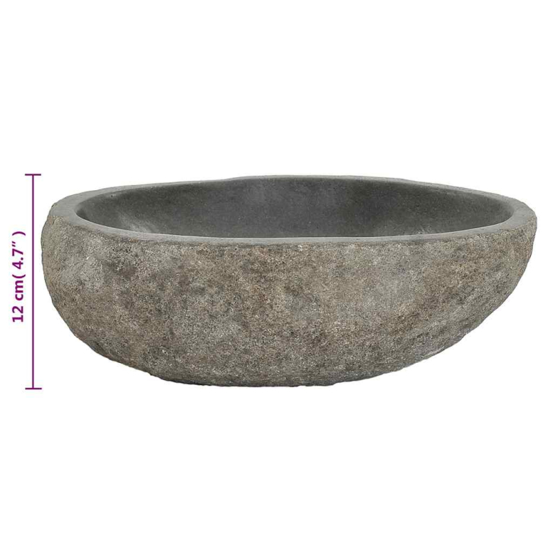 Waschbecken Flussstein Oval (29-38)x(24-31) cm