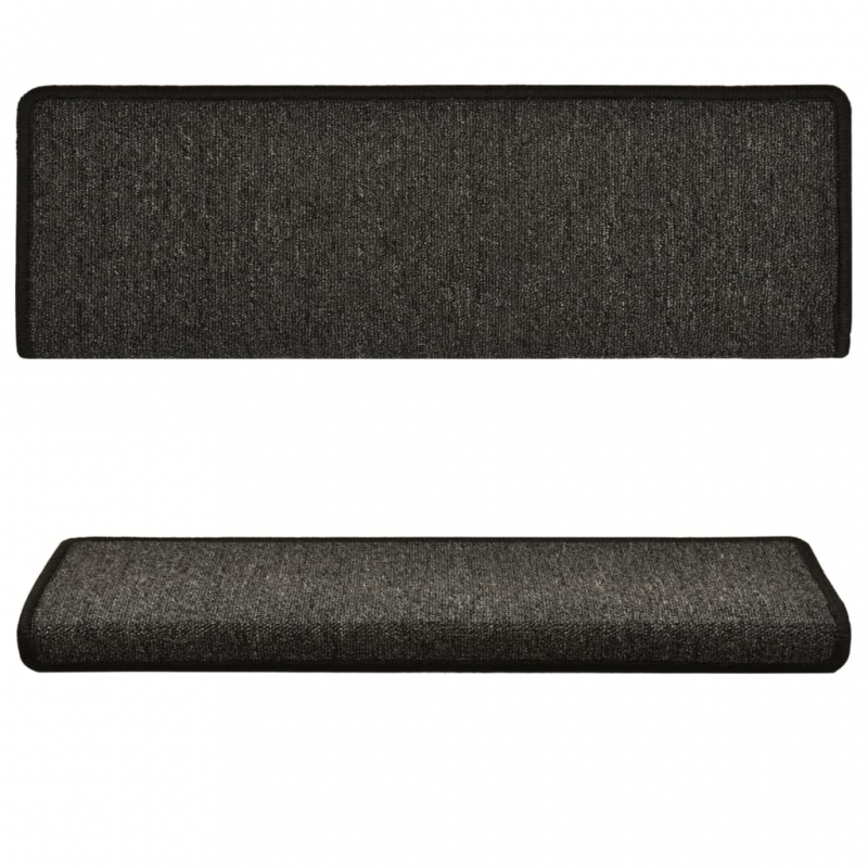 Teppich-Treppenstufen 15 Stk. 65x21x4 cm Anthrazit
