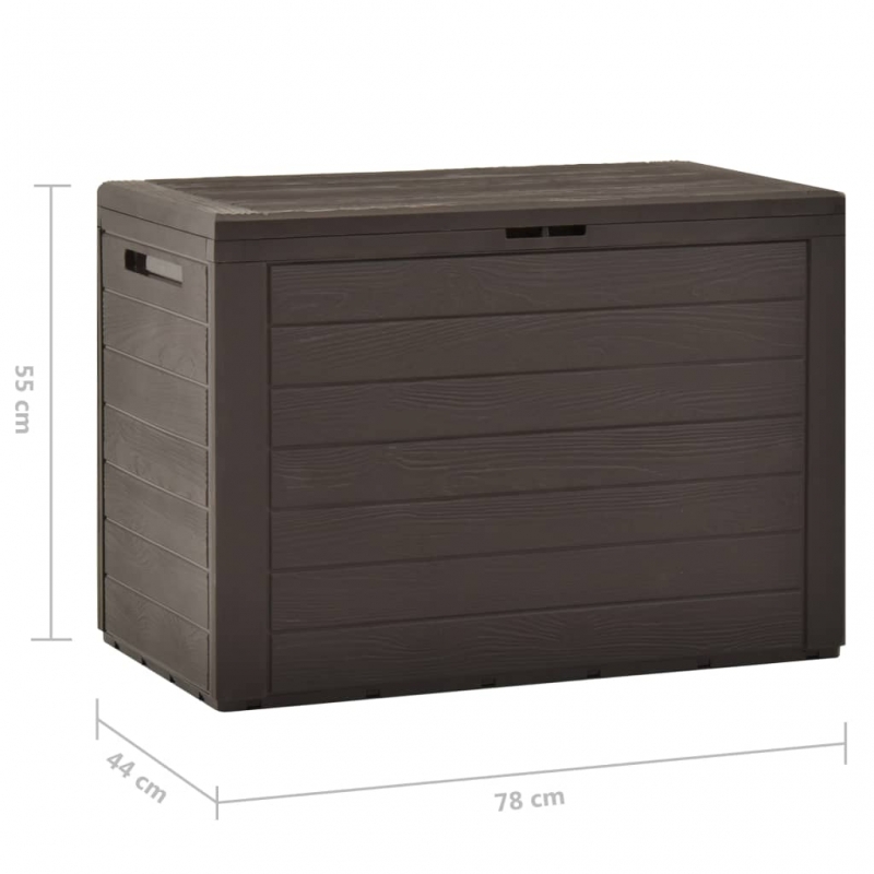 Gartentruhe Braun 78x44x55 cm