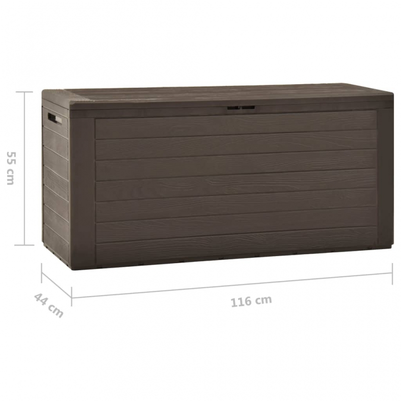 Gartentruhe Braun 116x44x55 cm