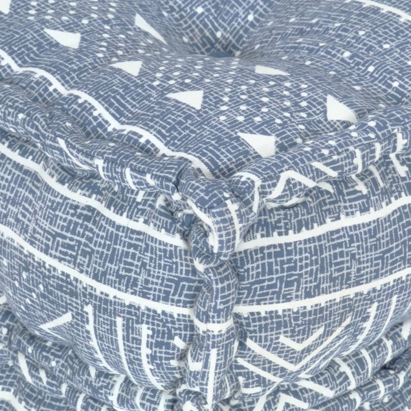 Modularer Pouf Indigo Stoff