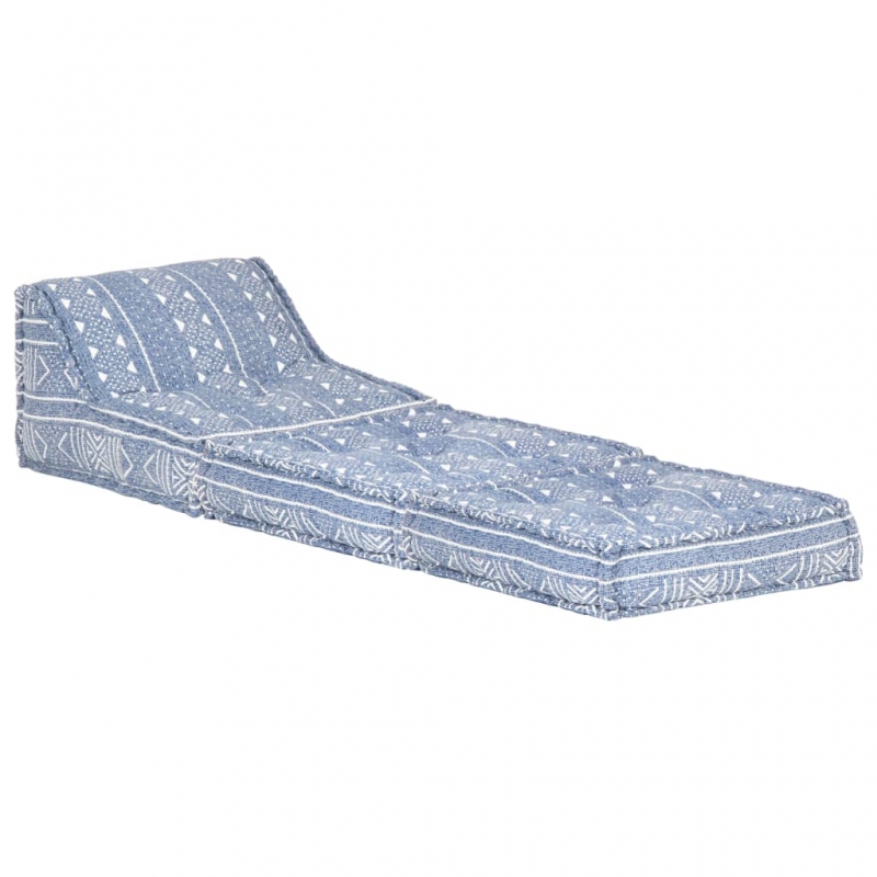 Modularer Pouf Indigo Stoff