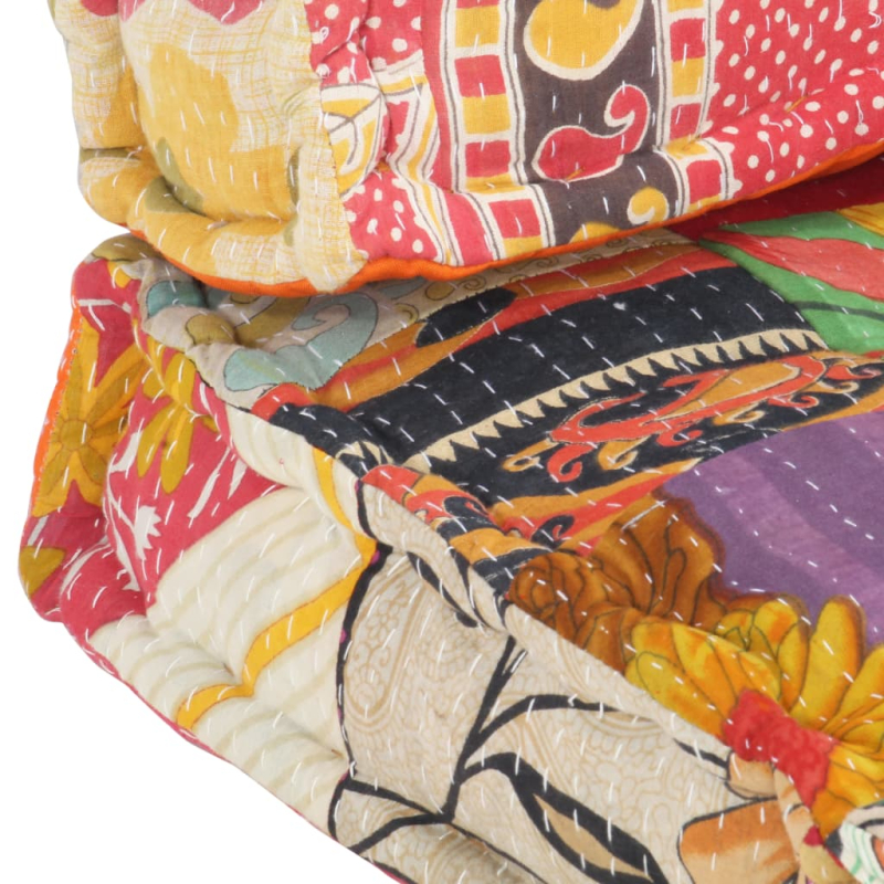 Palettensofa-Auflage Mehrfarbig Stoff Patchwork