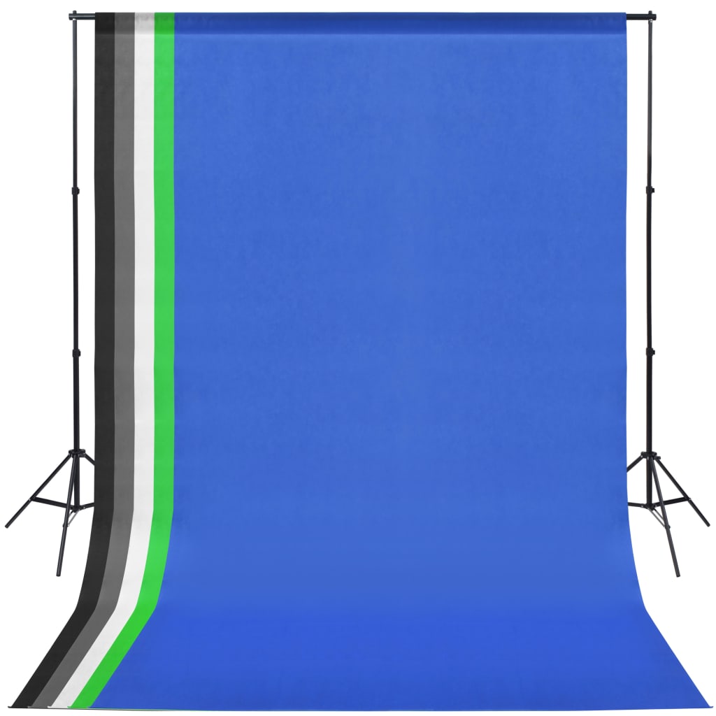 Fotostudio-Set mit Hintergründen, Leuchten und Schirmen