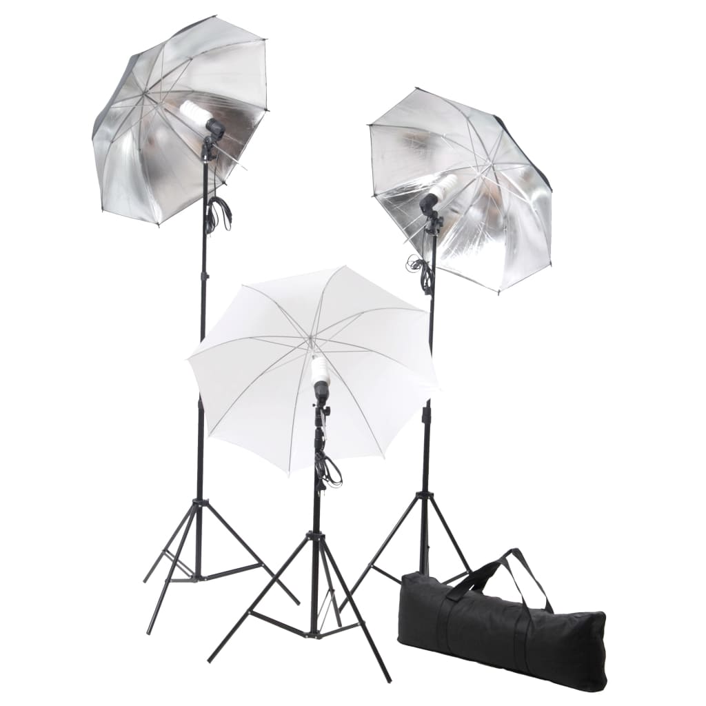 Fotostudio Set mit Hintergrund und Lampen-Set