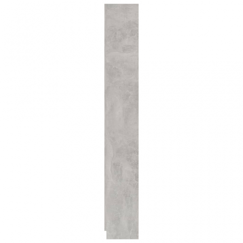 Bücherregal 5 Fächer Betongrau 60x24x175 cm Holzwerkstoff