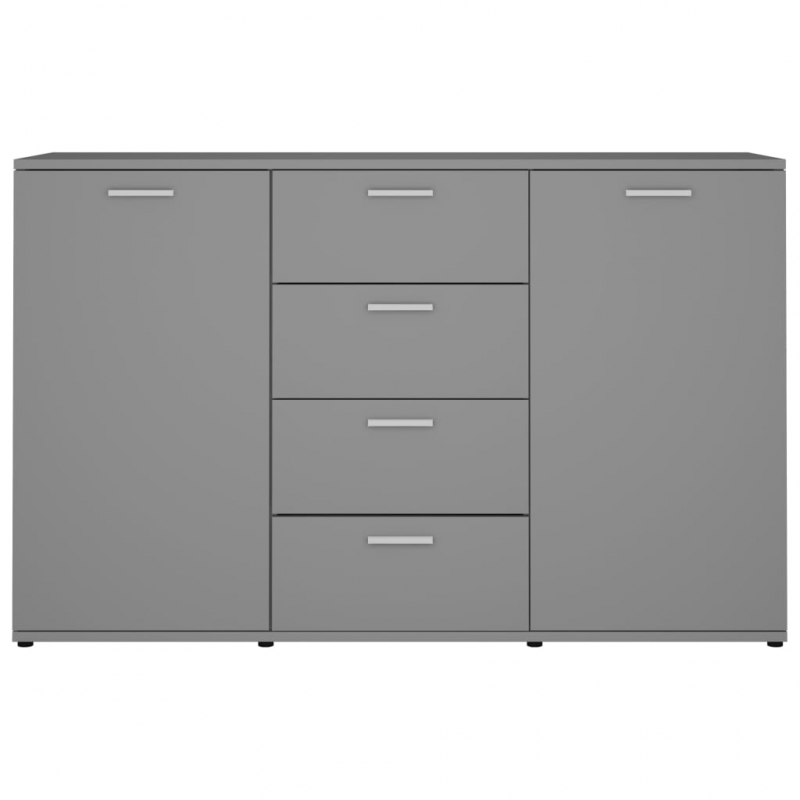 Sideboard Grau 120x35,5x75 cm Holzwerkstoff
