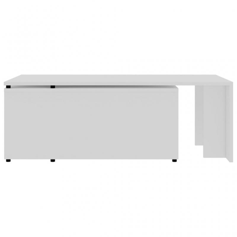 Couchtisch Weiß 150x50x35 cm Holzwerkstoff