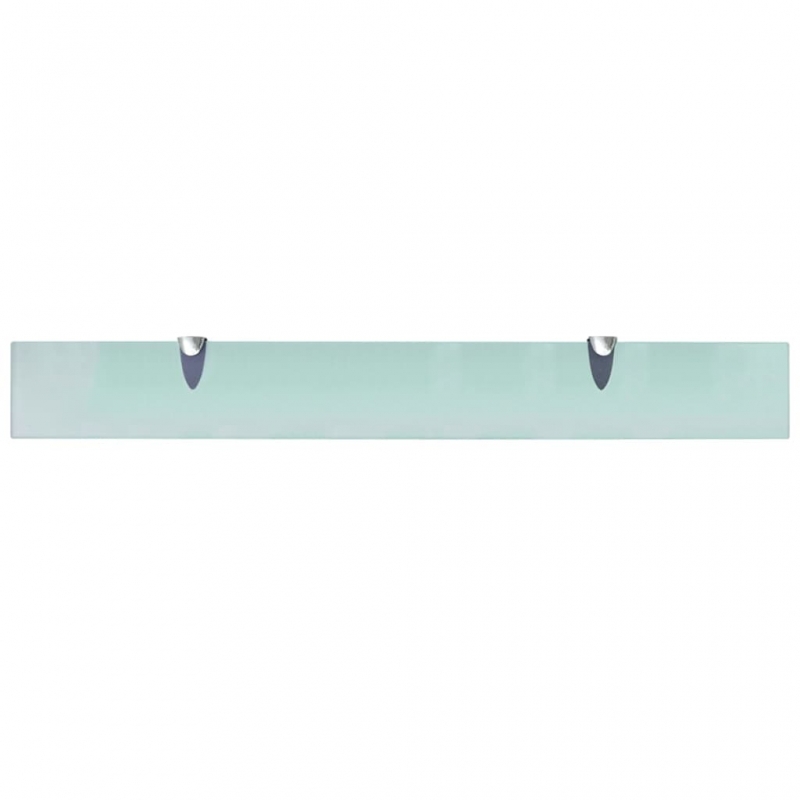 Schweberegale 2 Stk. Glas 80x10 cm 8 mm