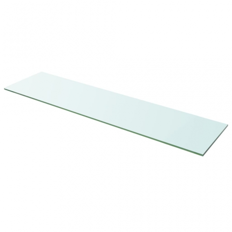 Regalböden 2 Stk. Glas Transparent 100x25 cm