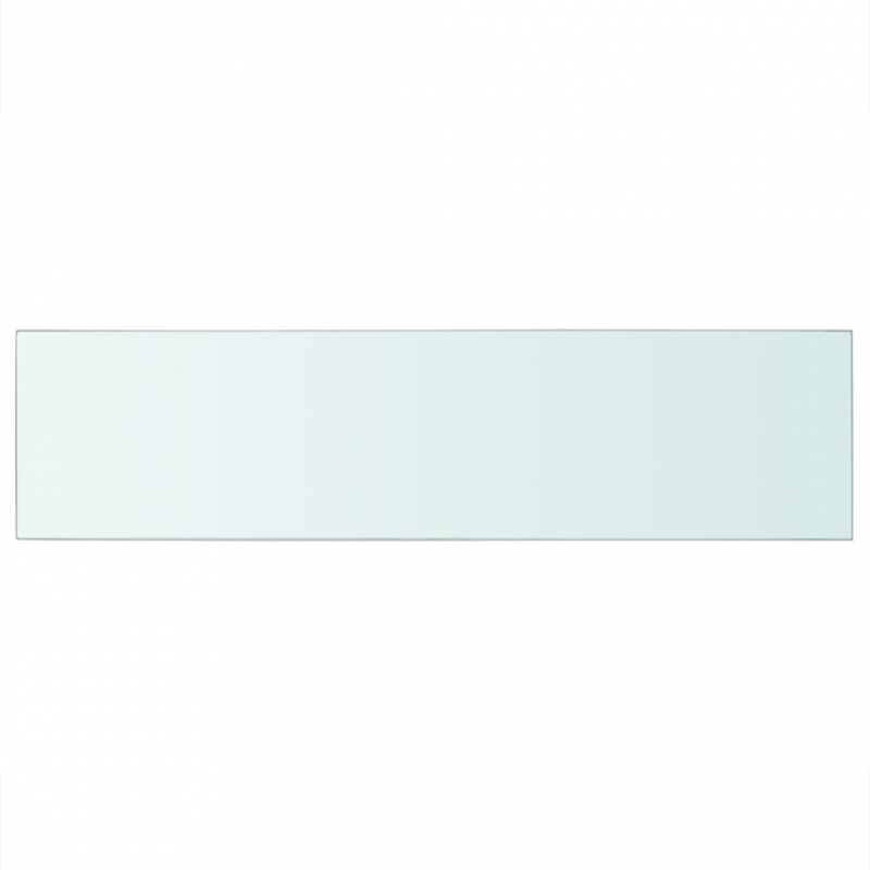 Regalböden 2 Stk. Glas Transparent 100x25 cm
