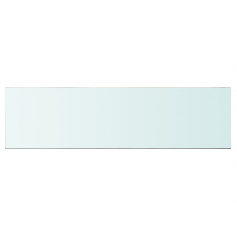 Regalböden 2 Stk. Glas Transparent 110 x 30 cm