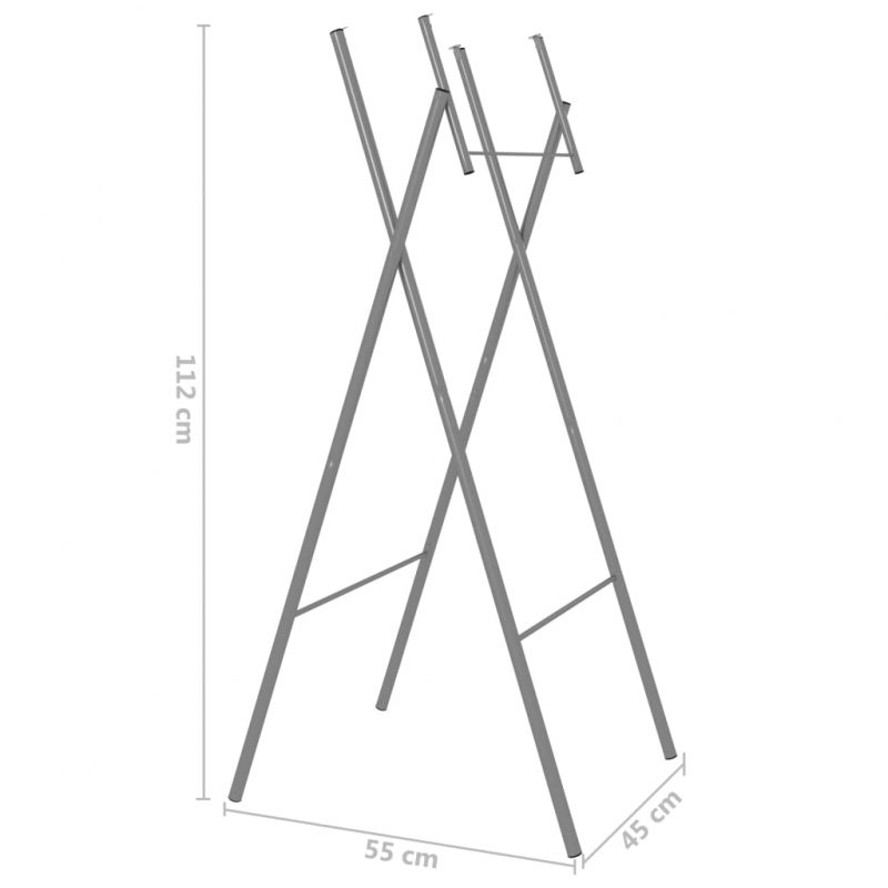 Bartisch-Gestell Klappbar Silbern 45x53x108 cm Verzinkter Stahl