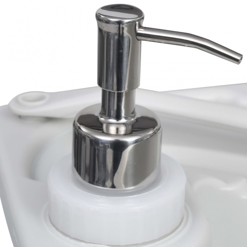 Tragbares Camping-Handwaschbecken Grau 20 L