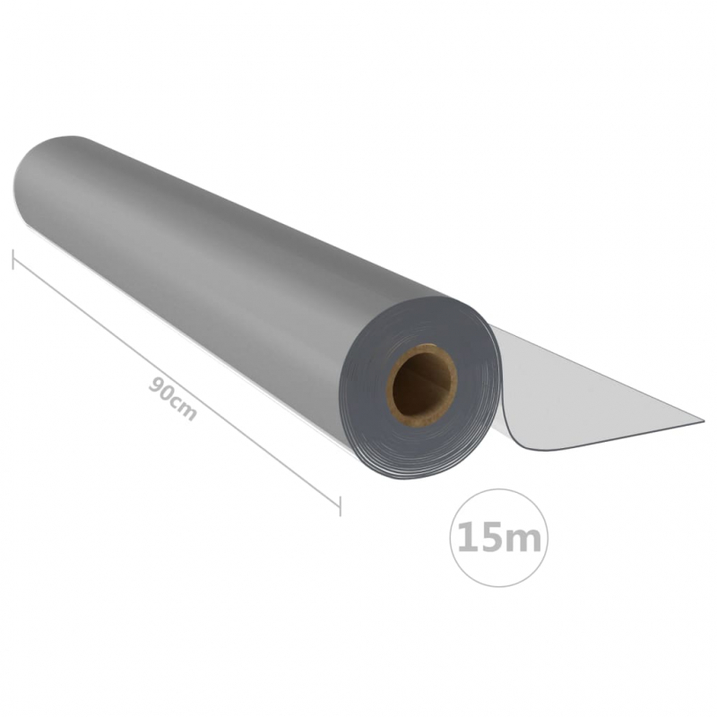 Tischfolie-Rolle Matt 0,9x15 m 2 mm PVC