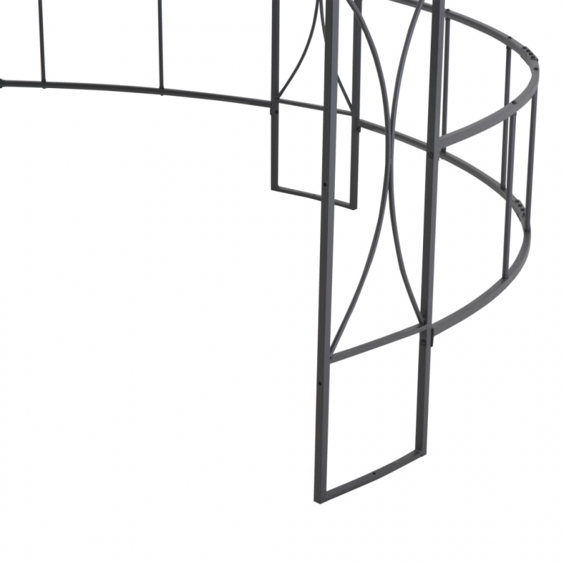 Pavillon 300 x 290 cm Anthrazit Rund