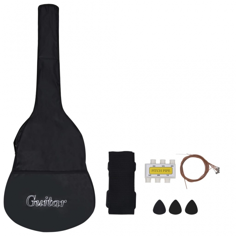 8-tlg. Klassikgitarren-Set für Anfänger & Kinder Blau 3/4 36