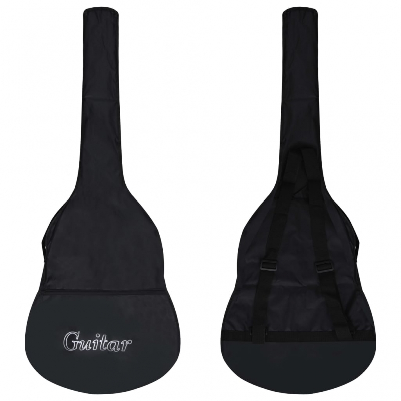 8-tlg. Klassikgitarren-Set für Anfänger Schwarz 3/4 36