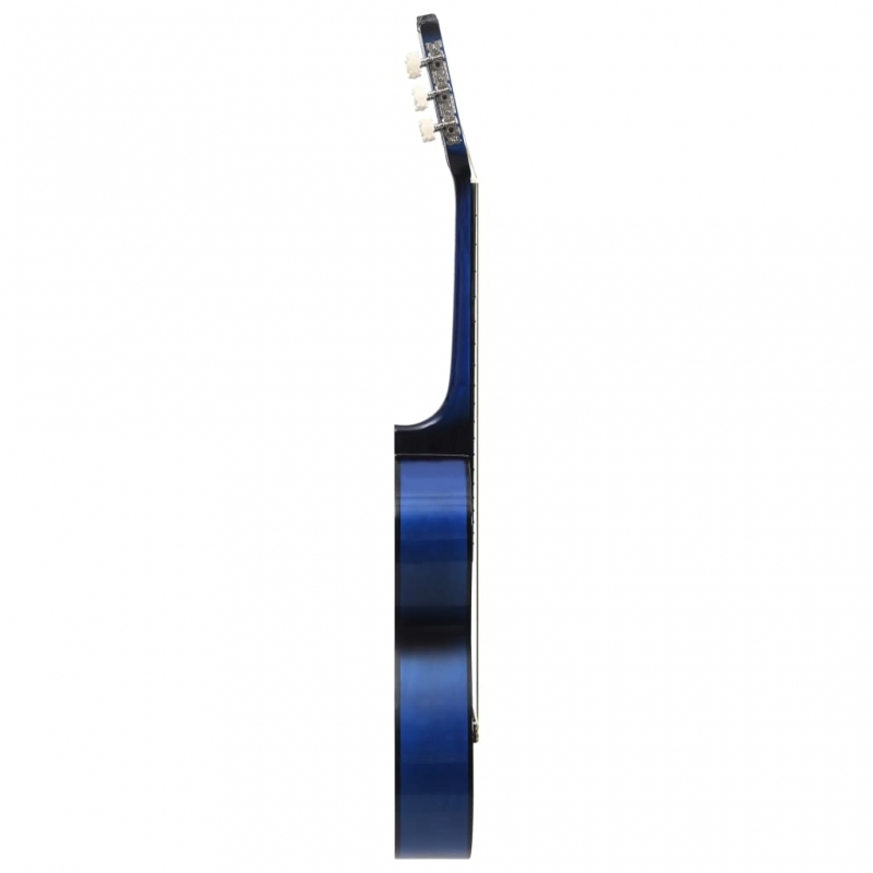 8-tlg. Klassikgitarren-Set für Anfänger Blau 1/2 34