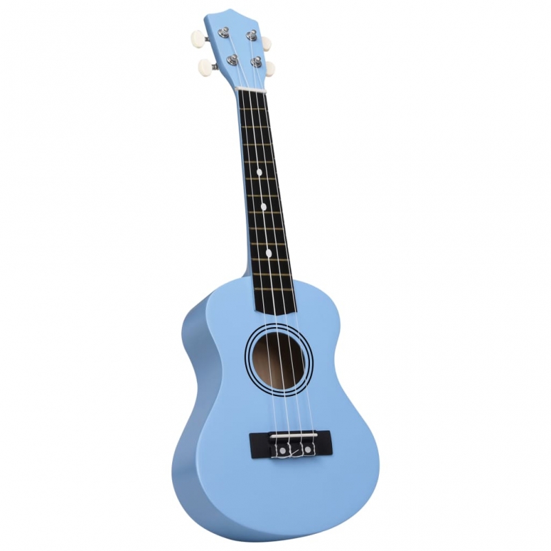 Sopran-Ukulele-Set mit Tasche für Kinder Babyblau 21