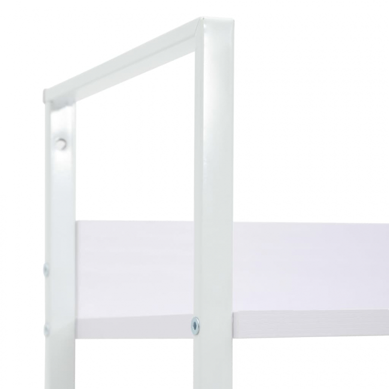 Bücherregal 5 Regalböden Weiß 60x27,6x158,5 cm Holzwerkstoff