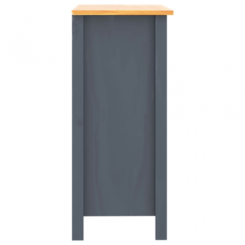 Sideboard Hill Grau 46x35x80 cm Massivholz Kiefer