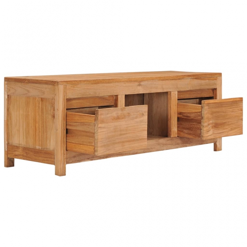 TV-Schrank 100×30×35 cm Massivholz Teak