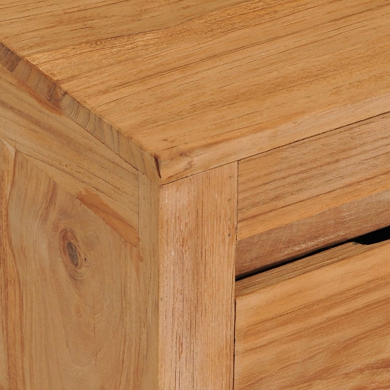 TV-Schrank 135x30x35 cm Massivholz Teak