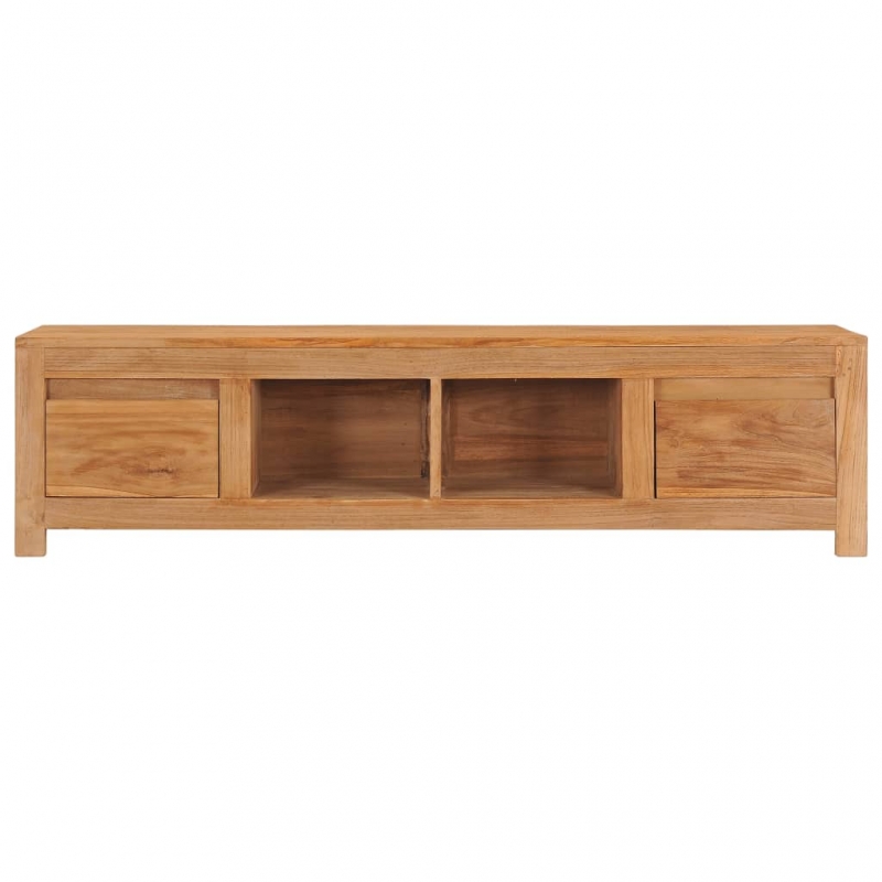 TV-Schrank 135x30x35 cm Massivholz Teak