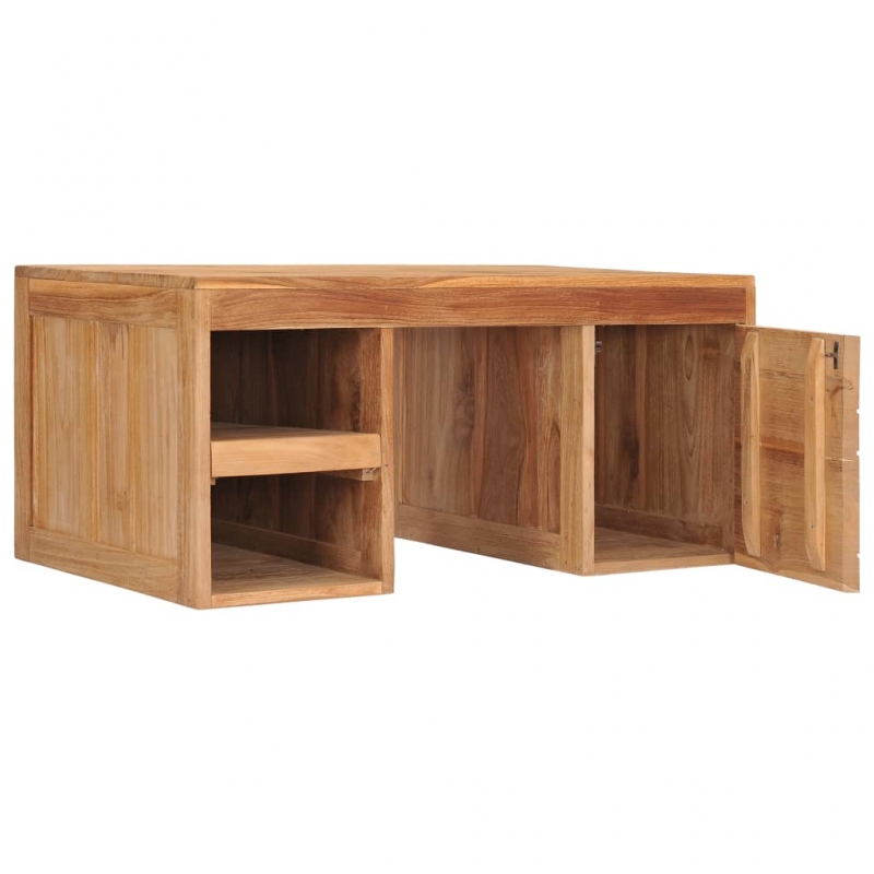 Couchtisch 90×50×40 cm Massivholz Teak