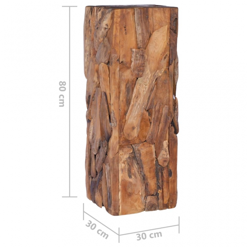 Beistelltisch 30x30x80 cm Massivholz Teak