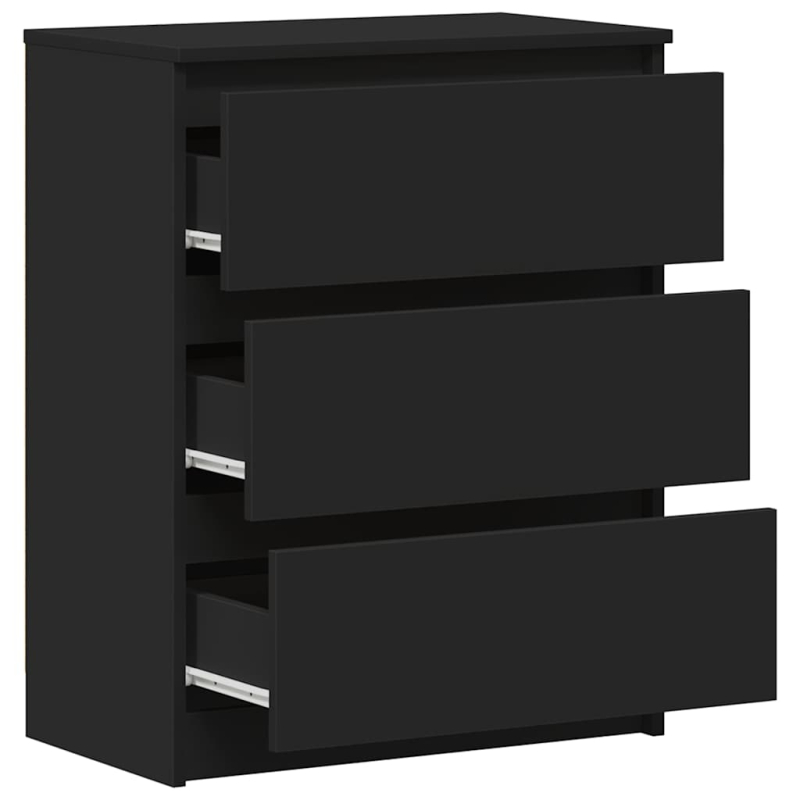 Sideboard Schwarz 60x35x76 cm Holzwerkstoff