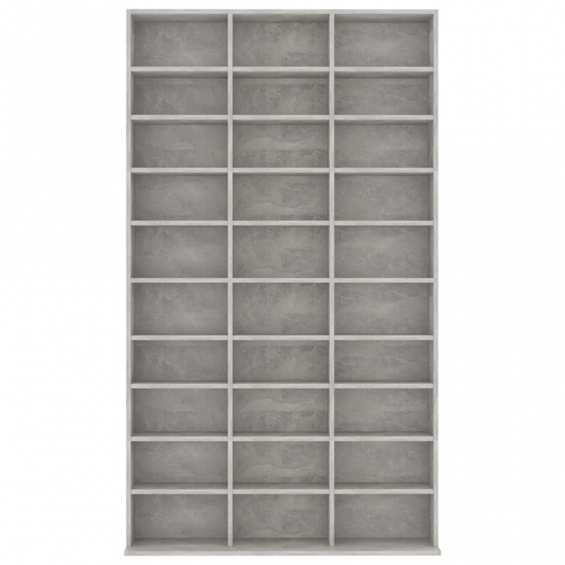 CD-Schrank Betongrau 102x16x177,5 cm Holzwerkstoff
