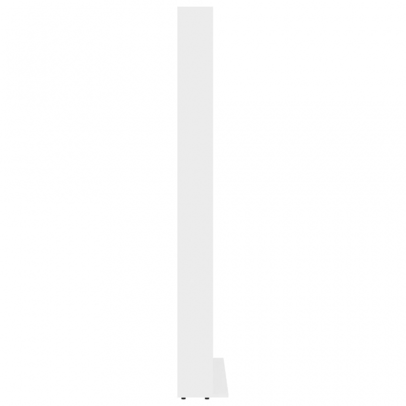 CD-Schrank Hochglanz-Weiß 102x16x177,5 cm Holzwerkstoff
