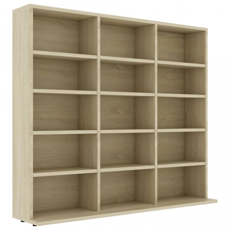 CD-Regal Sonoma-Eiche 102x23x89,5 cm Holzwerkstoff