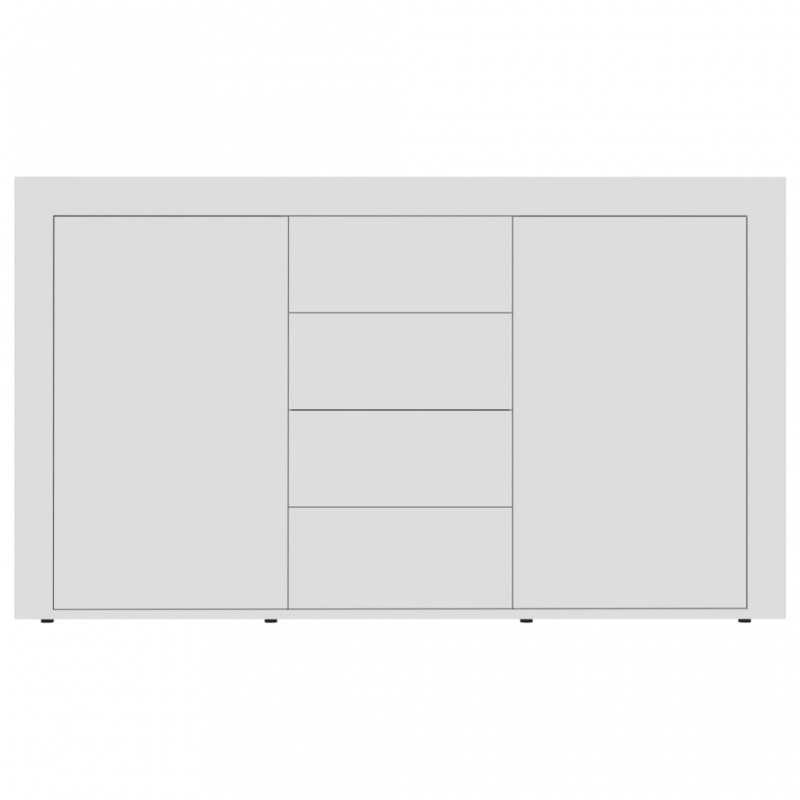 Sideboard Hochglanz-Weiß 120x36x69 cm Holzwerkstoff