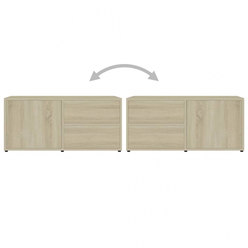 TV-Schrank Sonoma-Eiche 80x34x36 cm Holzwerkstoff