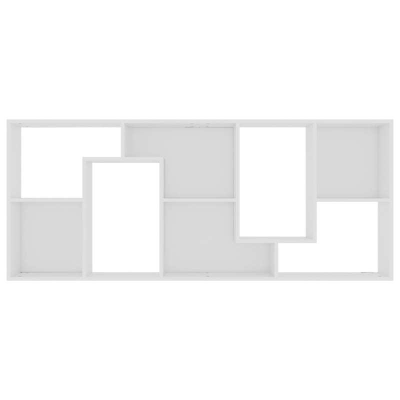 Bücherregal Weiß 67x24x161 cm Holzwerkstoff