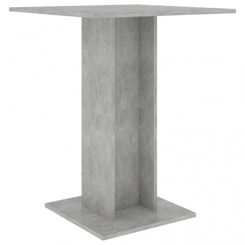 Bistrotisch Betongrau 60x60x75 cm Holzwerkstoff